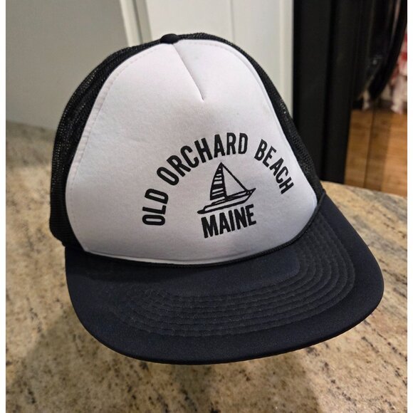 Vintage Old Orchard Beach Hat Snapback Trucker Cap Mens Maine Mesh Foam SI - Picture 1 of 8